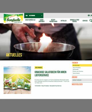 Site web Food Service I ASK Marketing